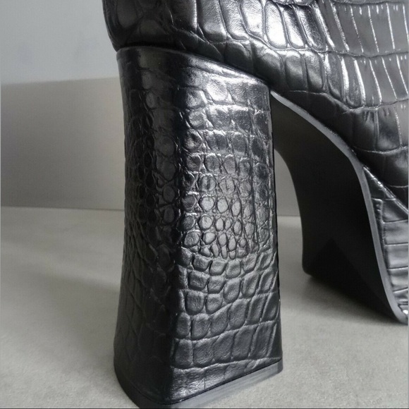 Platform Leather Ankle Boots us8/eur39 - Picture 11 of 16